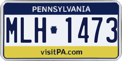 PA license plate MLH1473