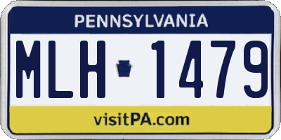 PA license plate MLH1479