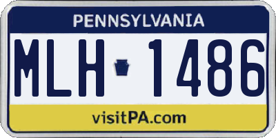 PA license plate MLH1486