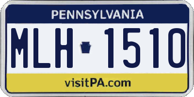 PA license plate MLH1510