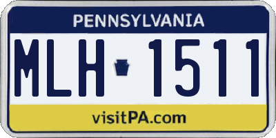 PA license plate MLH1511