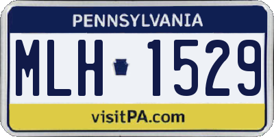 PA license plate MLH1529