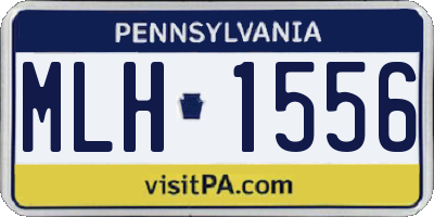 PA license plate MLH1556