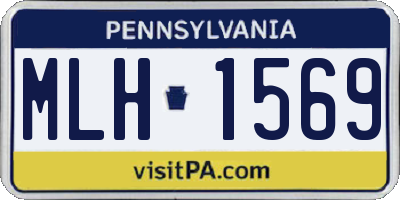 PA license plate MLH1569