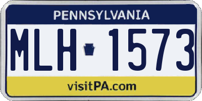 PA license plate MLH1573