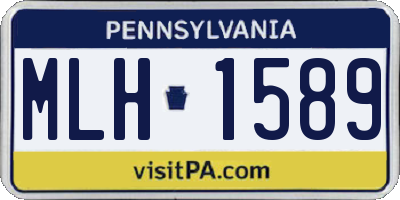 PA license plate MLH1589