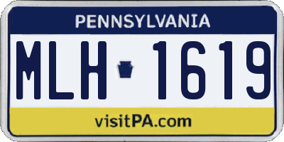 PA license plate MLH1619