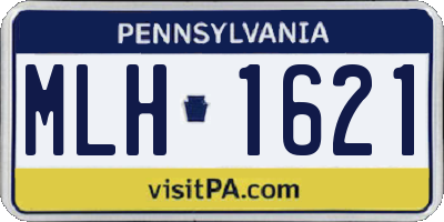 PA license plate MLH1621