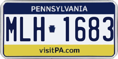 PA license plate MLH1683