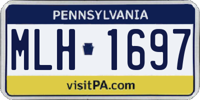 PA license plate MLH1697