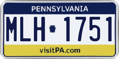 PA license plate MLH1751
