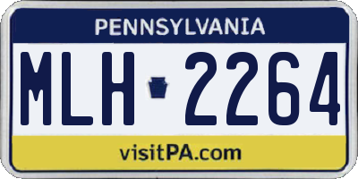 PA license plate MLH2264