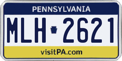 PA license plate MLH2621