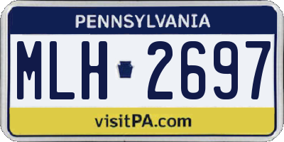 PA license plate MLH2697