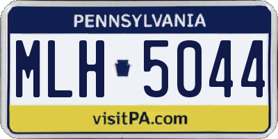 PA license plate MLH5044