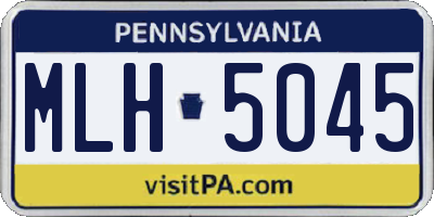 PA license plate MLH5045