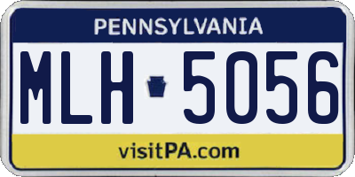 PA license plate MLH5056