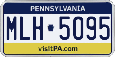 PA license plate MLH5095
