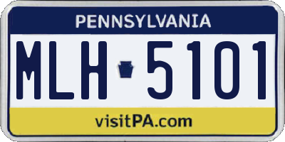PA license plate MLH5101