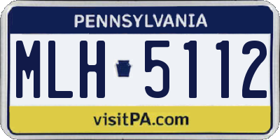 PA license plate MLH5112