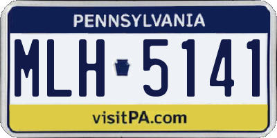 PA license plate MLH5141