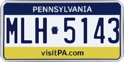 PA license plate MLH5143