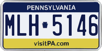 PA license plate MLH5146
