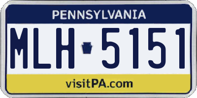 PA license plate MLH5151