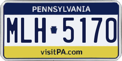 PA license plate MLH5170