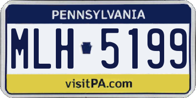 PA license plate MLH5199