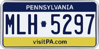 PA license plate MLH5297
