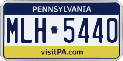 PA license plate MLH5440