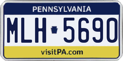 PA license plate MLH5690