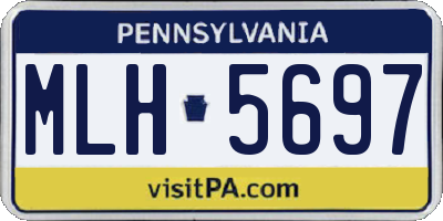 PA license plate MLH5697
