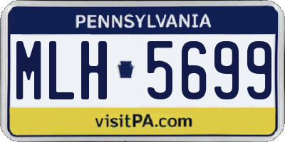 PA license plate MLH5699