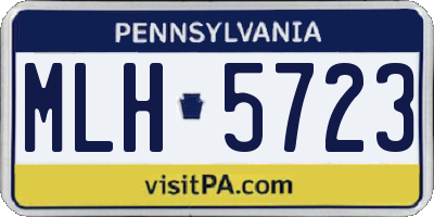 PA license plate MLH5723