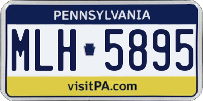 PA license plate MLH5895