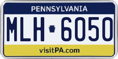 PA license plate MLH6050
