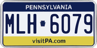PA license plate MLH6079