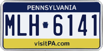 PA license plate MLH6141
