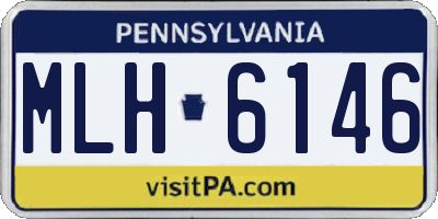 PA license plate MLH6146