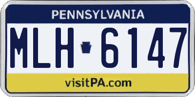 PA license plate MLH6147