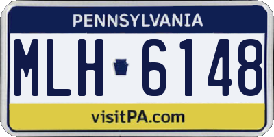 PA license plate MLH6148
