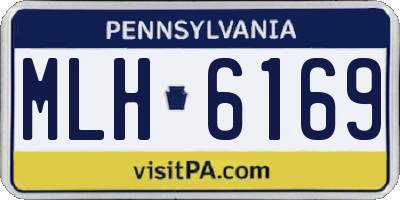 PA license plate MLH6169