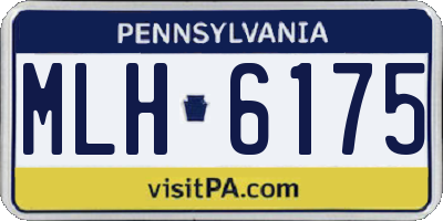 PA license plate MLH6175