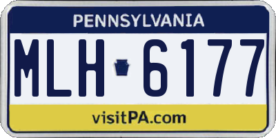 PA license plate MLH6177