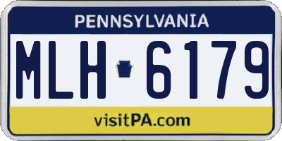 PA license plate MLH6179