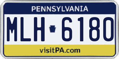 PA license plate MLH6180