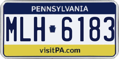 PA license plate MLH6183