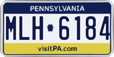 PA license plate MLH6184